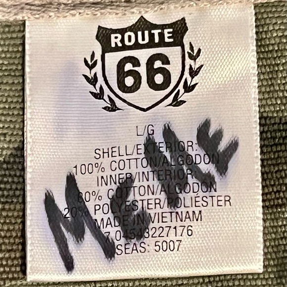 Route 66 Camo Utility Jacket Men’s L Zip & Button Closure Army Green - Picture 5 of 8